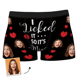 Custom Sexy Boxer Shorts With Girlfriend Hug Custom Lover Face A Gift ...